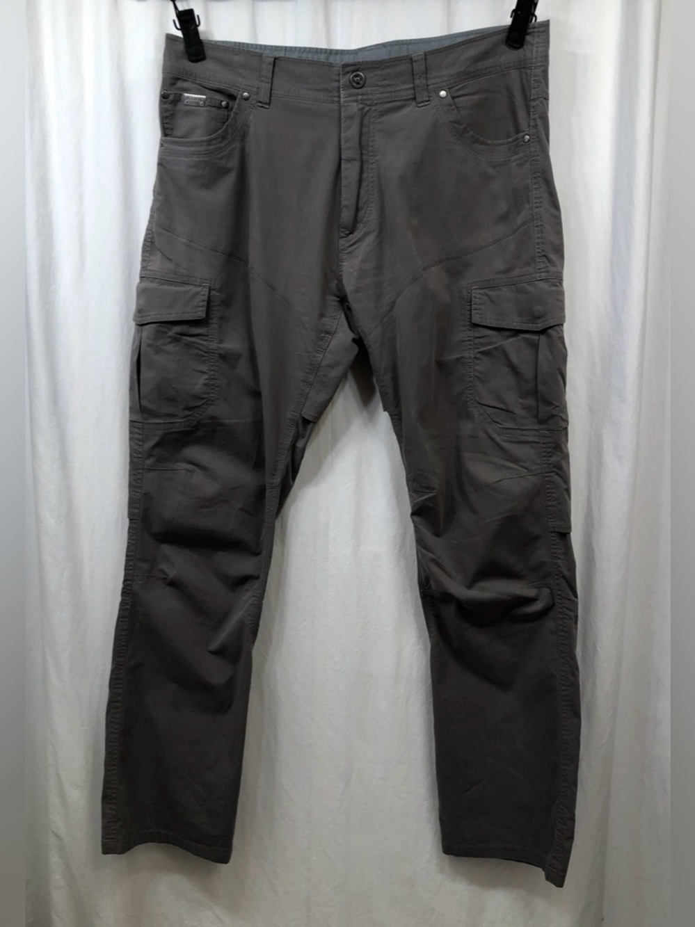 Kuhl Mens Cargo Pants Size 36x32 Gray Utility Work Outdoor Hiking